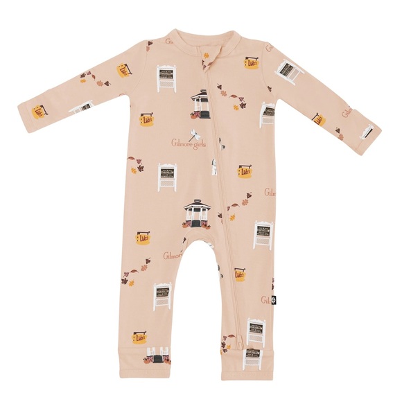 Kyte BABY Other - Kyte BABY zipper romper - Gilmore Girls Light Brown